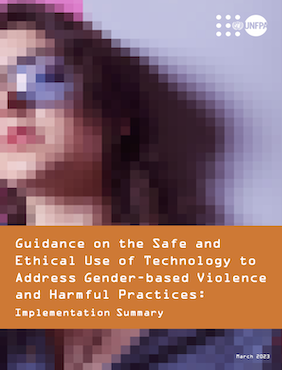 Guidance on the Safe and Ethical Use of Technology to Address Gender-based Violence and Harmful Practices Cover Image