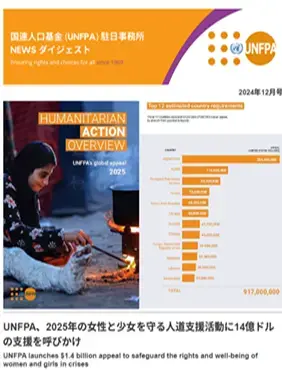 2024年12月号　国連人口基金（UNFPA）駐日事務所　NEWS ダイジェスト